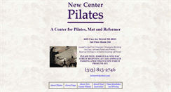 Desktop Screenshot of newcenterpilates.com